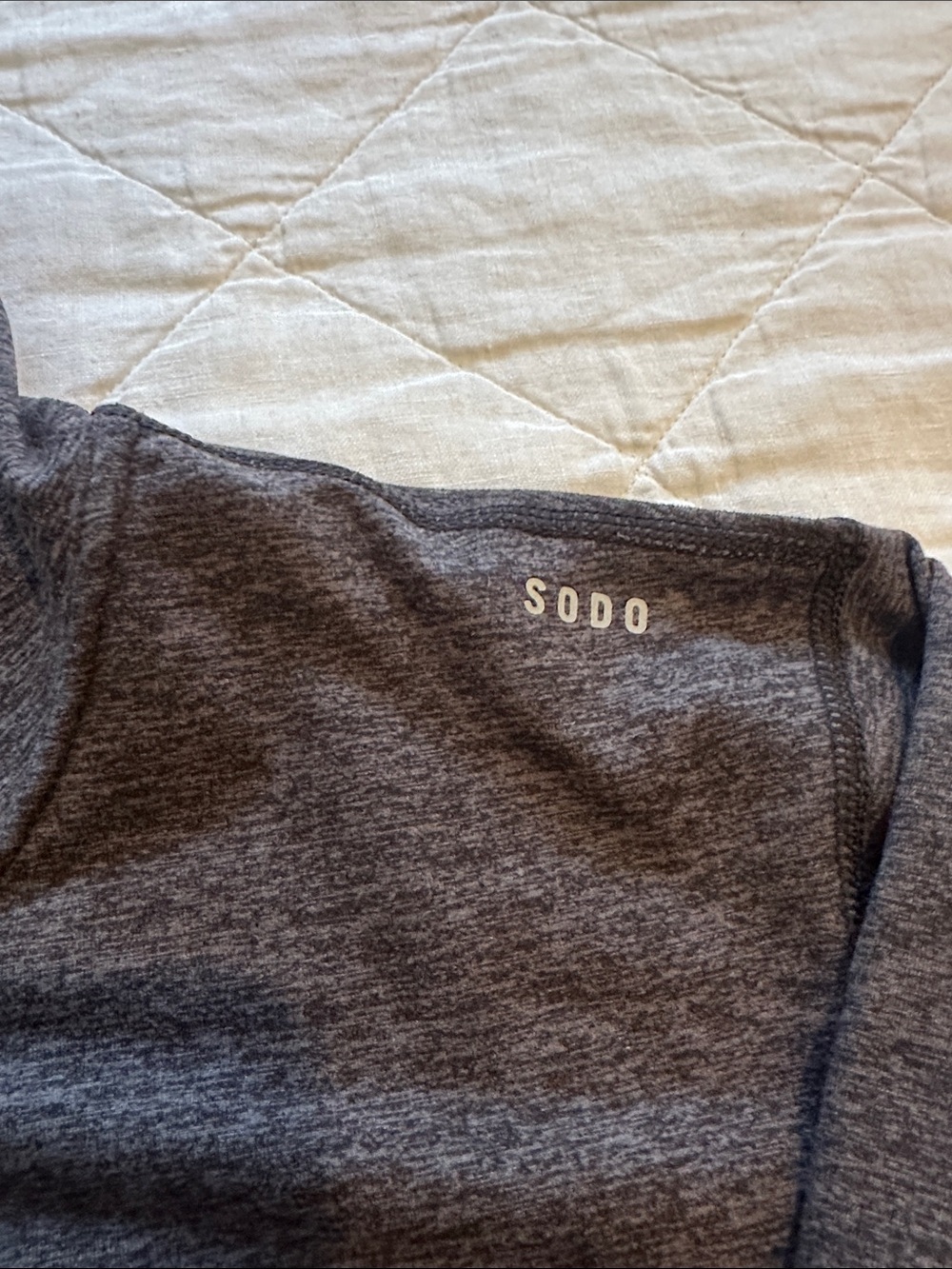 SODO Men's Crewneck Hoodie Sweater - Charcoal Heather - Picture 2 of 7